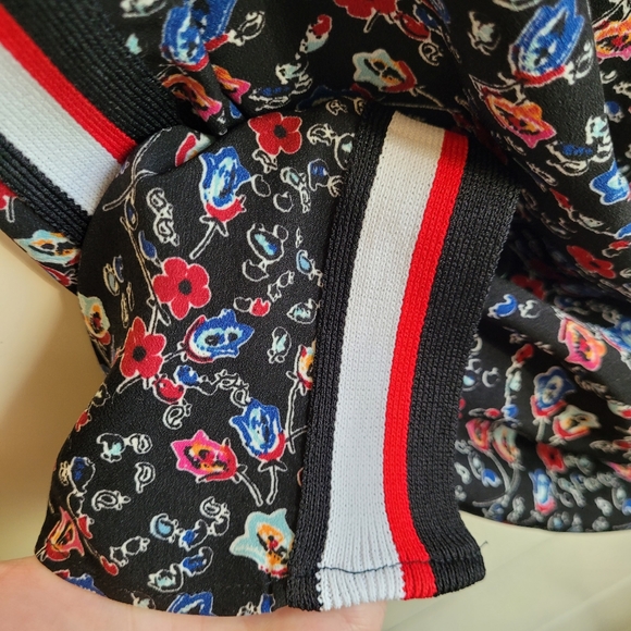 New Anthropologie Striped Floral Pencil Skirt by Current Air Size L - Picture 7 of 8